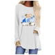 thumbnail image 2 of Pntutb Mujeres Casual Navidad Sudaderas Manga Larga Invierno Otoño tops Cozy Pullover Suéter Camisas Tee Blusa Pntutb Pntutb-7106, 2 of 6