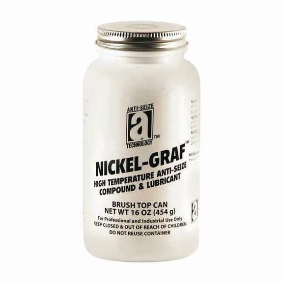 Anti-Seize Technology Anti Seize,Nickel,16 oz Brush Top Can 13018