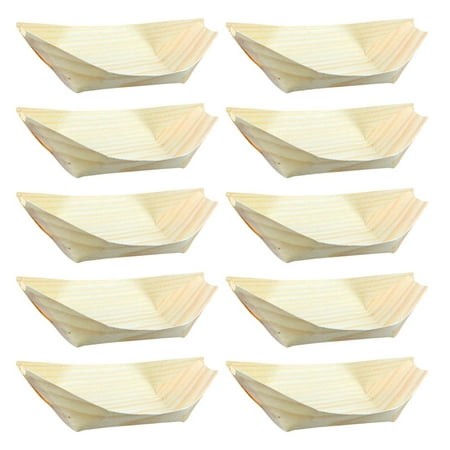 

Disposable Sushi Plate Boat Shaped Dish Japanese Style Snack Tray Serving Dish