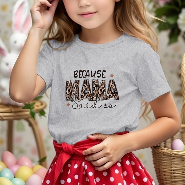 WEAIXIMIUNG Excision T-Shirt Décontracté à Manches Courtes pour Enfants Imprimé Lettre Col Rond T-Shirt 120