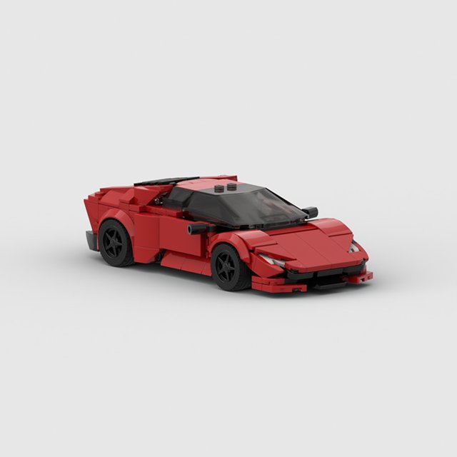 MOC Lamborghini Huracán Racing Car – 335pcs Building Blocks Speed Series Set, Creative Bricks Juguete para Jugar Imaginativo, Estante Display & Regalo del Día de los Niños