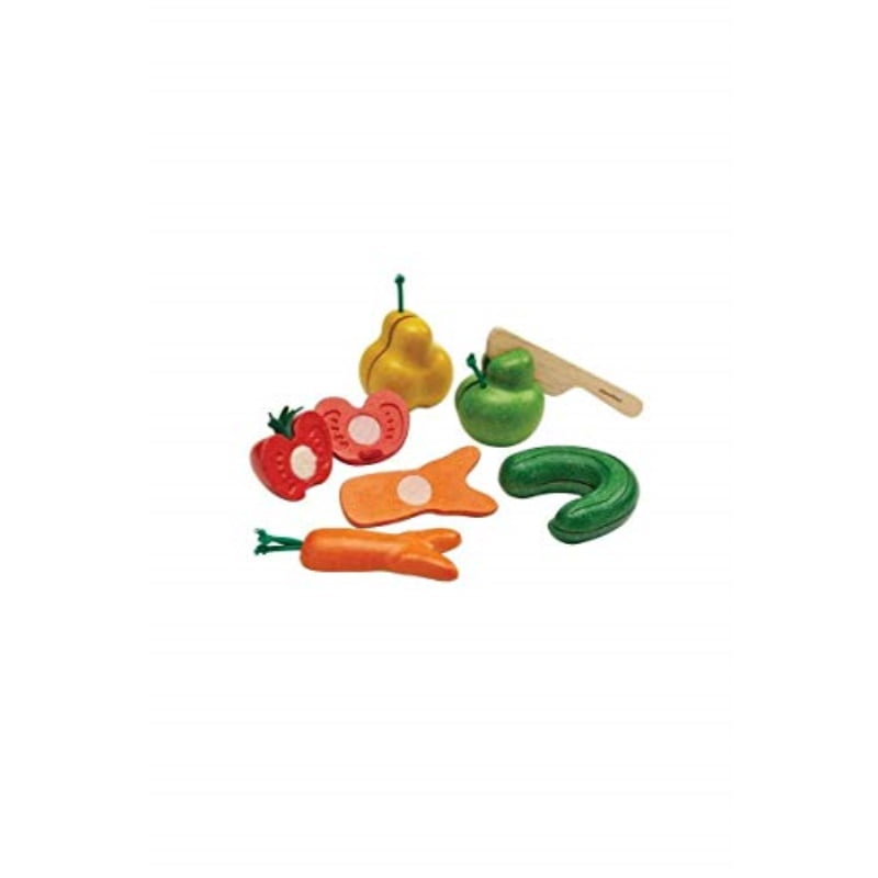 plan toys fruit and vegetable playset