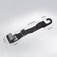 thumbnail image 2 of HONMEET 2Pcs Vehicle Car Back Seat Hooks Black Plastic Multi Functional Organizer for Car Storage, 2 of 5