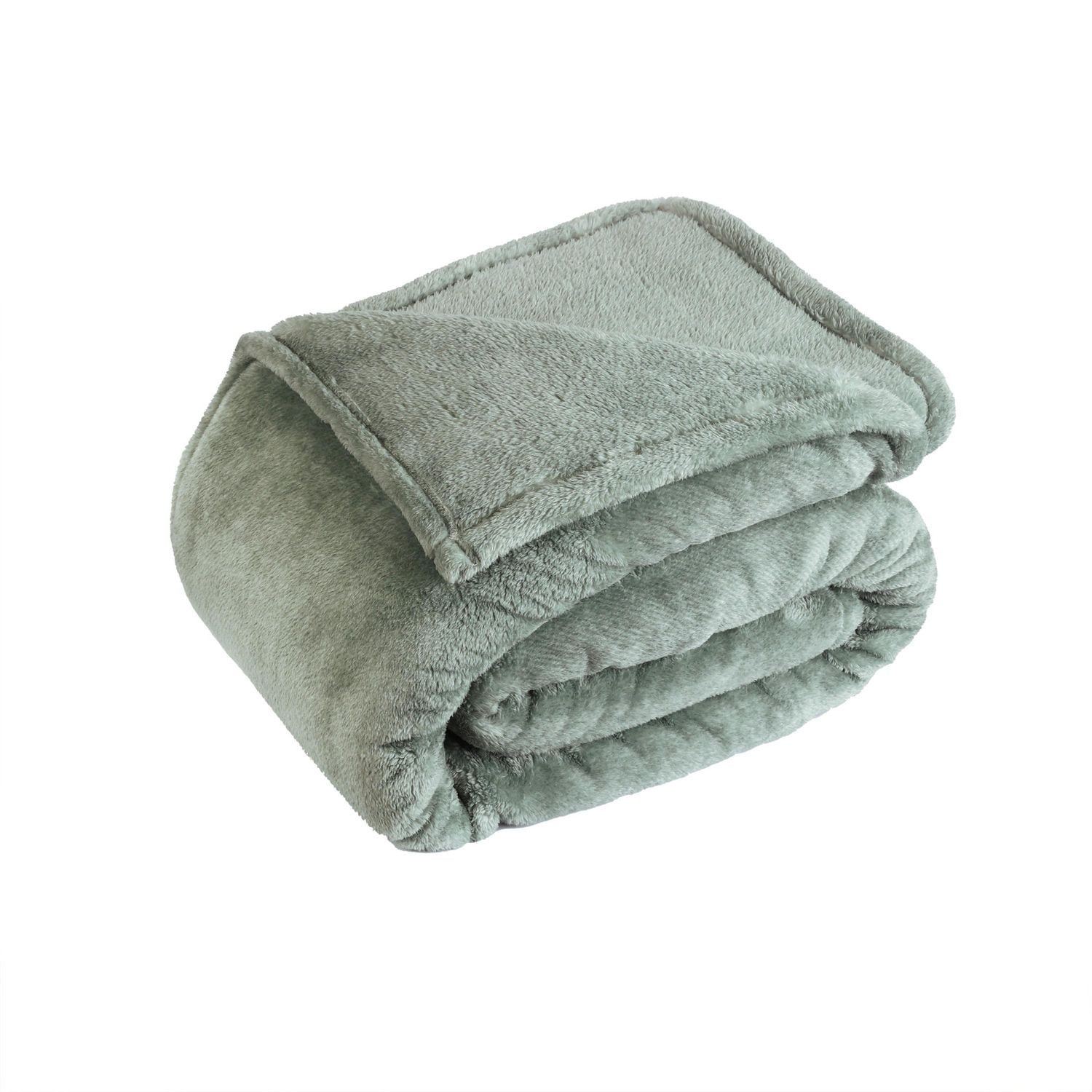 Shearling Blanket, Green 90" x 90"