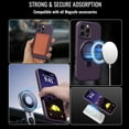 thumbnail image 3 of Dteck for iPhone 16 Pro Max Case with Stand, Slim Liquid Silicone Phone Cases for iPhone 16 Pro Max Compatible with MagSafe Magnetic Ring Kickstand Case Full Camera Protection,Blue, 3 of 5