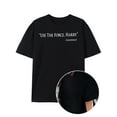 thumbnail image 2 of 1pc Men'S Cotton Crew Neck T-Shirt with "Use The Force, Harry" Print - Summer Street Style, Regular Fit, Slight Stretch Knit Fabric, Casual Top for Outdoor Activities, 2 of 9