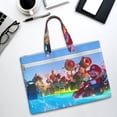 thumbnail image 5 of Saiise Mario Print Zipper Document File Bag Pouch with Handle Waterproof Double Pocket Canvas File Storage Bag for Project Office School Foldable File Document Handbag Carrying Bag, 5 of 7