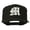 Black, variant on Old English 3D M Embroidered Cap - Spruce OSFM