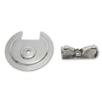 Scott Drake C8TZ-1424-62-SK Spare Tire Retainer Plate & Wing Nut Stainless Steel