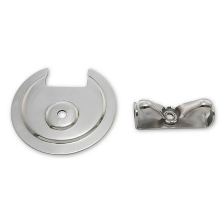 Scott Drake C8TZ-1424-62-SK Spare Tire Retainer Plate & Wing Nut Stainless Steel
