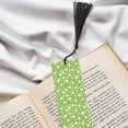 thumbnail image 6 of Kdxio Green White Flowers Print Metal Tassel Bookmarks,Perfect Gift for Art Lovers and Bookworms Metal Bookmarks for Women, 6 of 8