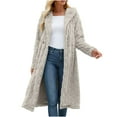 thumbnail image 2 of DailyTrove Women's Long Knit Cardigan, Long Sleeve, Casual Office & Lounge Wear, Soft Wool Blend, Plus Size Friendly, 2 of 6
