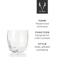 thumbnail image 2 of Viski Cactus Crystal Tumblers - Stylish Lowball Cocktail Glass Gift Set, 2 of 7