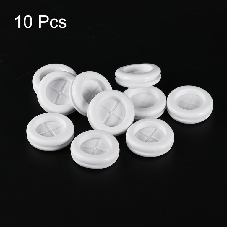 Rubber Grommets 10pcs - Double-Sided Mount For Wire Cable Protection - 26mm Hole Dia 20mm Inner Diameter