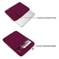 thumbnail image 4 of Funda para portátil MOSISO de 13,3 pulgadas, poliéster, color rojo vino, 4 of 6