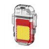 Lámpara Encendedor de arco eléctrico doble USB COB Light 3 Modos de iluminación Linterna (Rojo)