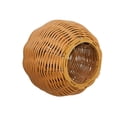thumbnail image 2 of PEONAVET Bird Nest for Cage, Woven Round Bird House Nest, Durable Sturdy Bird Roosting Pocket for Parakeet Parrot Cockatiel Finch(Brown), 2 of 6