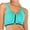 Green, variant on Comfortable Sports Bra Shockproof Professional Fitness Underwear Padded Bras with Removable Pads Zipper Yoga Bras