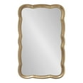 thumbnail image 6 of Kate and Laurel Hatherleigh Scallop Wooden Vintage Wavy Wall Mirror, 24 x 38, Antique Gold, 6 of 10