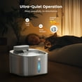 thumbnail image 3 of Oneisall CW-01 Wireless Cat Water Fountain 304 Stainless Steel, 3.5L/118oz Cordless Water Fountains for Cats Indoor, Silver, 3 of 10