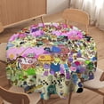 thumbnail image 4 of Adventure Time Round Tablecloth Print Decorative Table Cover Washable Table Cloths for Dining Party Picnic 50x50in, 4 of 8