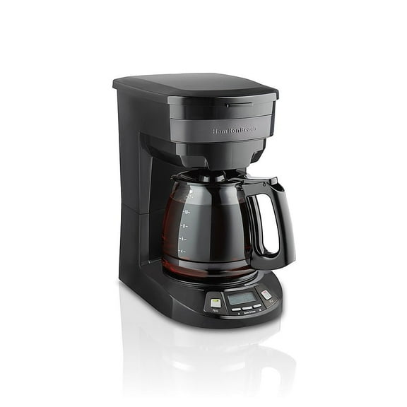 12 Cup Programmable Coffee Maker - BLACK