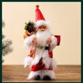 thumbnail image 4 of 11 Inch Santa Claus Figurines Standing Santa Statue, Miniature Collection Hanging Santa Claus Pendant for Christmas Tree, Fireplace, Tabletop Centerpieces, 4 of 5