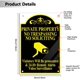 thumbnail image 2 of GONEI Aluminum Private Property No Trespassing Soliciting Sign Aluminum Decorative Signs Metal Aluminum Sign for Outdoor & Indoor 12" X 8", 2 of 5