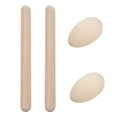thumbnail image 1 of Ensemble de 4 Instruments de Percussion en Bois pour Enfants, Bâtons de Rythme et Shakers, 1 of 8