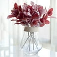 thumbnail image 3 of Artificial Plant Leaf Silk Cloth Plant Leaves Table Centerpiece Wedding Party Greenery Decor red 38cm, 3 of 9