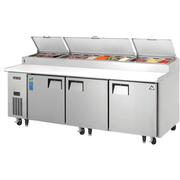 Everest Refrigeration EPPR3 Swing Top Pizza Prep Table 12 Pans, 115v, NSF - 30 cu. ft.