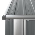 thumbnail image 5 of vidaXL Garden Shed Grey Galvanized Steel Large Garden Shed Rectangular, 5 of 6