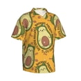 thumbnail image 2 of Easygdp Avocado Dog Men's Hawaiian Shirts Print Lapel Short Sleeve for Beach, vacation, party, casual occasions - X-Large, 2 of 9