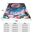 thumbnail image 3 of Pofeuu Colorful Donut Print Ultra-Soft Micro Fleece Blanket,for Bed Or Sofa,All Season Throw Blankets Flannel Blanket-80"x60", 3 of 7