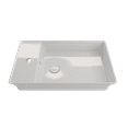 thumbnail image 4 of BOCCHI 1479-001-0126 Sottile Vessel Deck with Matching Drain Cover In White, 4 of 6