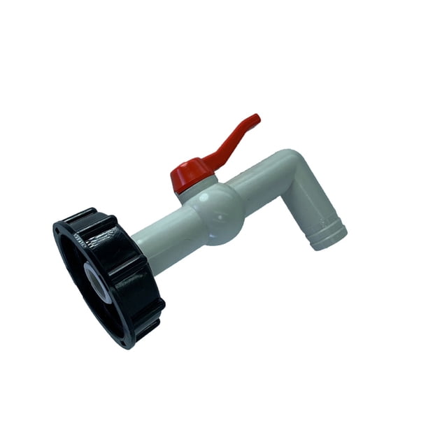 Kenally Reemplazo de grifos de caño de contenedor IBC, grifo de agua de jardín doméstico, conector de Control de encendido/apagado, piezas de Materiales de construcción 90° 25mm Kenally TO008844-03