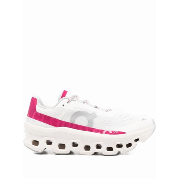 On Cloudmonster Sneakers In Ivory With Grenadine Accents White (Women's)