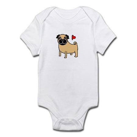 

CafePress - Fawn Pug Love Infant Bodysuit - Baby Light Bodysuit