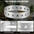 thumbnail image 3 of ChaoLink 27" Fire Pit Stand, 304 Stainless Steel Heavy Duty Fire Ring Stand for Outdoor Fireplace, Camping Fire Pits, 3 of 8