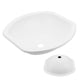 thumbnail image 4 of Lavabo de baño, 404 x 384 x 130 mm, lavabo de encimera blanco, lavabo de encimera blanco, lavabo de encimera para tocador, durabilidad prolongada, 4 of 9
