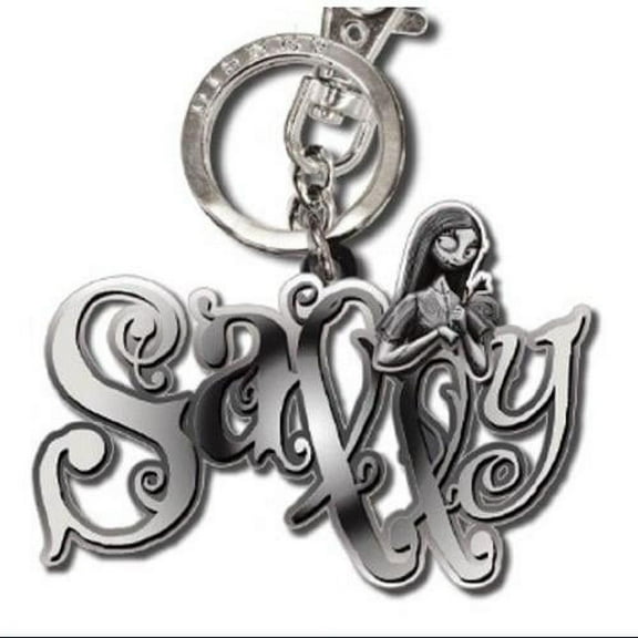 The Nightmare Before Christmas Pewter Key Ring: "Sally (with Name)"