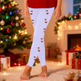thumbnail image 2 of Little Girl Pants Fashion Print Tapered Athletic Jogger Pants Stretchable Long Leggings Size 5-6T ,Purple, 2 of 5
