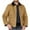 Khaki, variant on Maoxin Men's Jacket Men's Fashion Casual Trend Solid Color Long-sleeved Hoodless Casual Coat/jacket Khaki 2XL