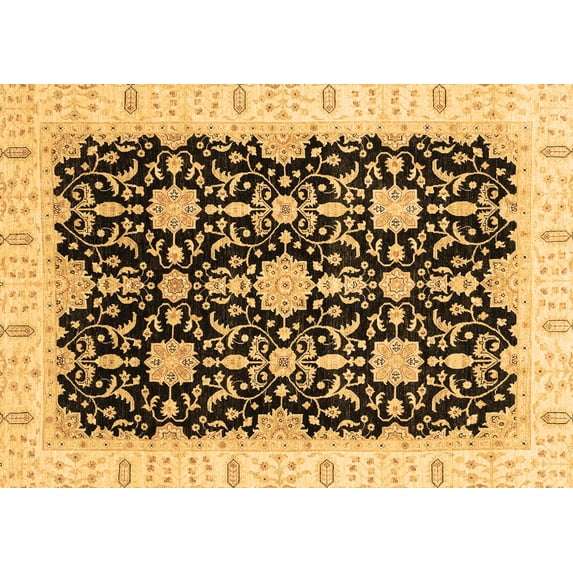 Ahgly Company Indoor Rectangle Oriental Brown Traditional Area Rugs, 4' x 6'