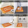thumbnail image 5 of Yiaed Hello Fall 1 Print Flannel Doormat Mat Outdoor Indoor Door Mats,Welcome Matt Outdoor Front Door Mat Doormat Outdoor Mat Outdoor Mat,16"x24", 5 of 7