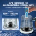 thumbnail image 2 of KFFKFF Récipient d'Enrichissement H2O, Unité de Production H2 400 ml / 14.1 oz, Méthode SPE Compacte, Ioniseur H2O avec Station d'Alimentation Sans Fil, Récipient à Eau en Verre à Haute Teneur en Hydrogène, 2 of 9