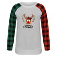 thumbnail image 3 of Gnomies Tt's Most Wonderful Time of the Year Shirts for Women Plaid Long Sleeve Christmas Shirts Round Neck Tunic Tops womens clearance sweatshirt, 3 of 4