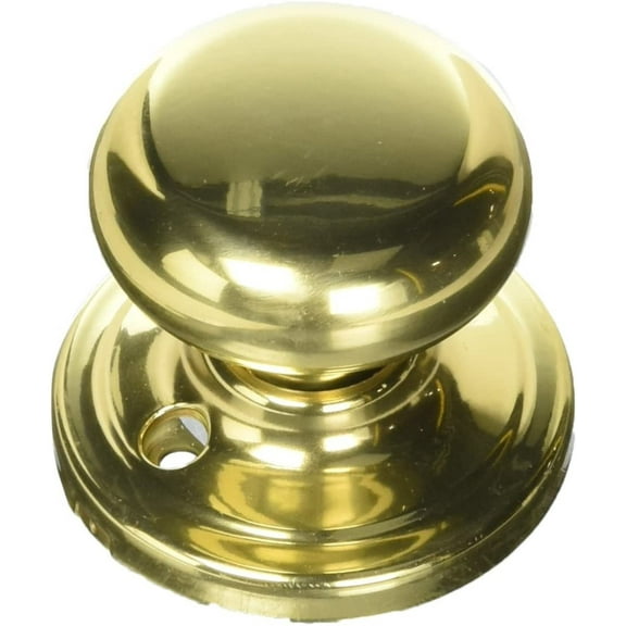 Kwikset Signature Series 97880-666 Polsihed Brass Surface Mounted Juno Half Dummy Trim Knob