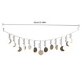 thumbnail image 2 of Jiibva Gold Moon Phase Metal Wall Hanging, Celestial Garland Art for Bedroom and Garden Decor, 2 of 7