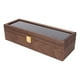 thumbnail image 2 of Caja organizadora de almacenamiento de joyería y reloj de madera Vintage con 6 ranuras, caja contenedor de almacenamiento para exhibición, 2 of 14